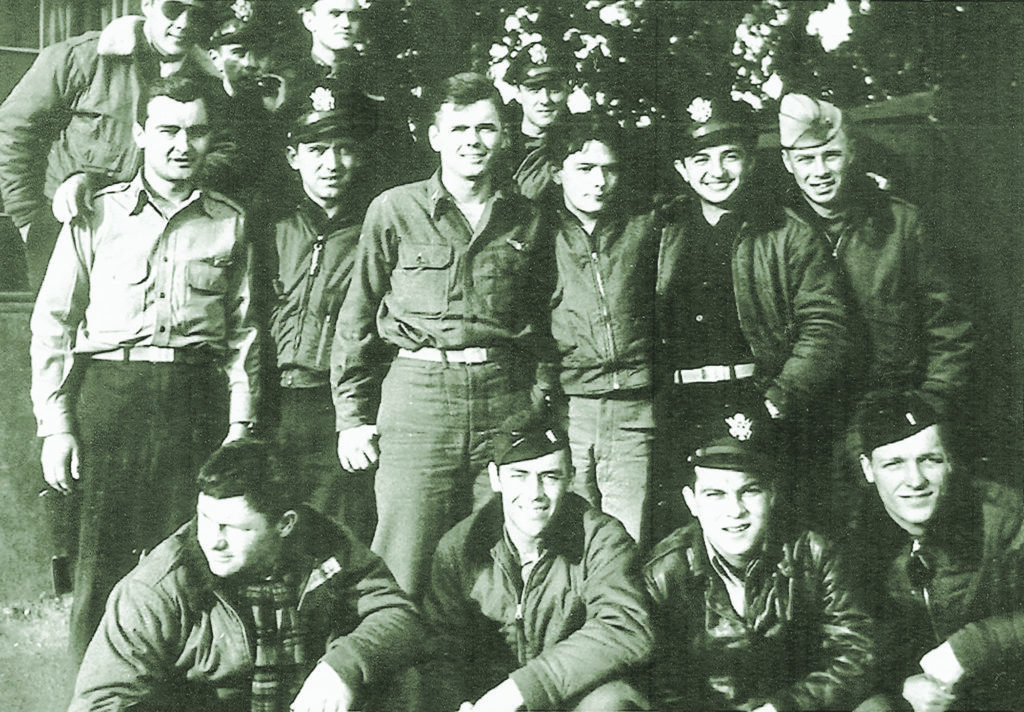 After six months on the run, McPherson made it back to his base and back to his unit in England; that’s possibly him, middle row, second from right. (American Air Museum in Britain) 
