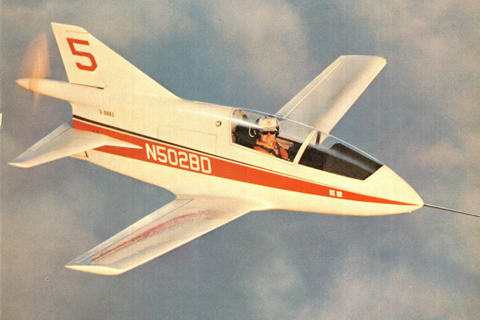 The third BD-5 proto­type first flew in March 1973. (Experimental Aircraft Association)