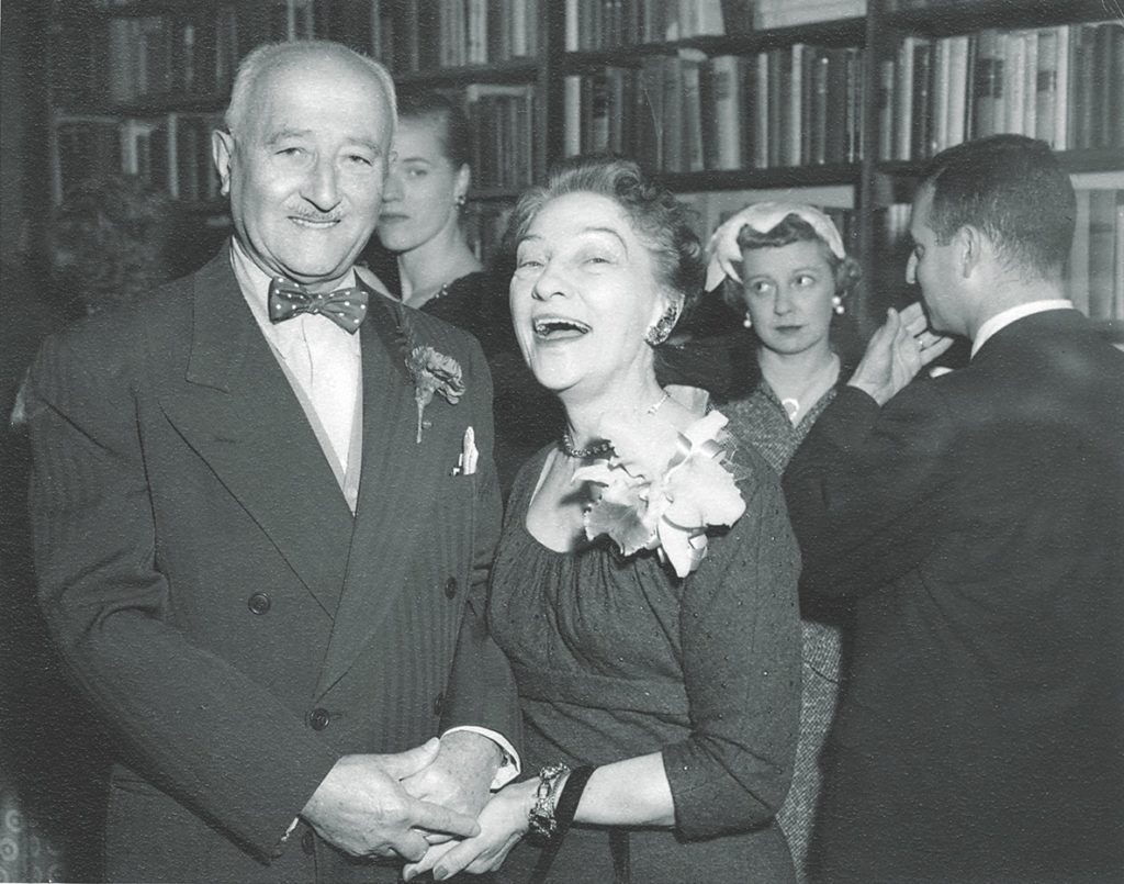 In retirement, the Friedmans (here, at their book launch party) returned to examining Shakespeare’s texts for hidden codes; as their 1957 volume revealed, there weren’t any. (George C. Marshall Foundation)