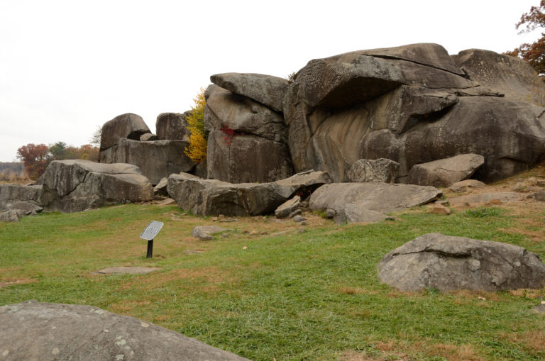 Devil's Den near Little Round Top at Gettysburg Civil War Battlefield