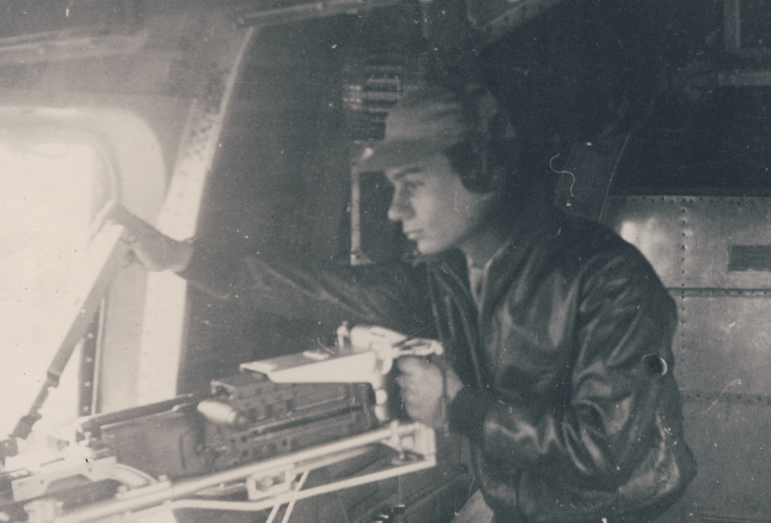Tony Marchione as a gunner on a B-24. Courtesy photo.
