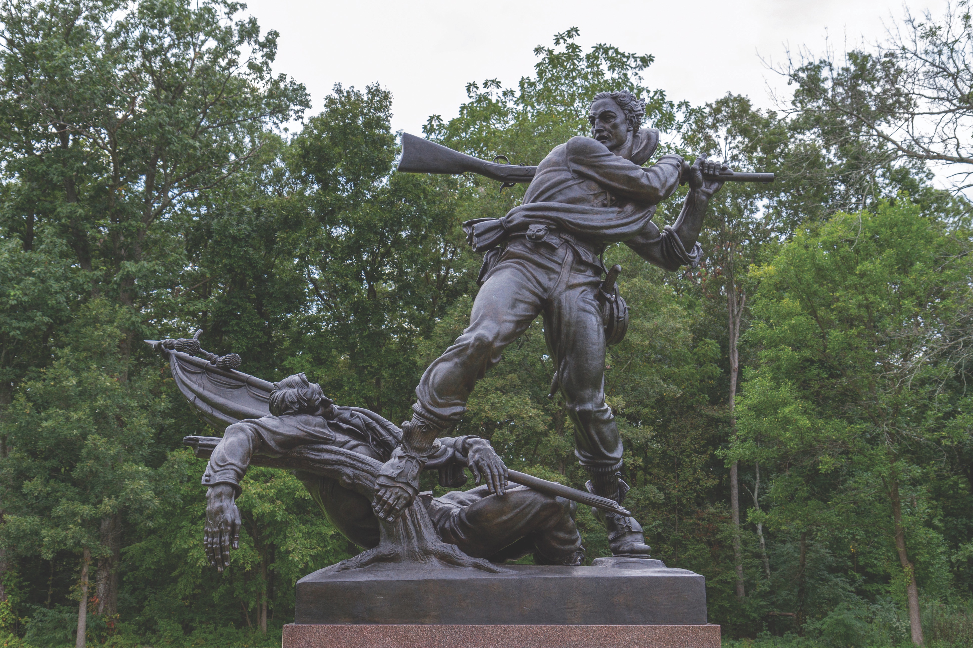 The Mississippi State Monument depicts a soldier defending the “righteous cause” of the South. (Maurice Savage/Alamy Stock Photo)