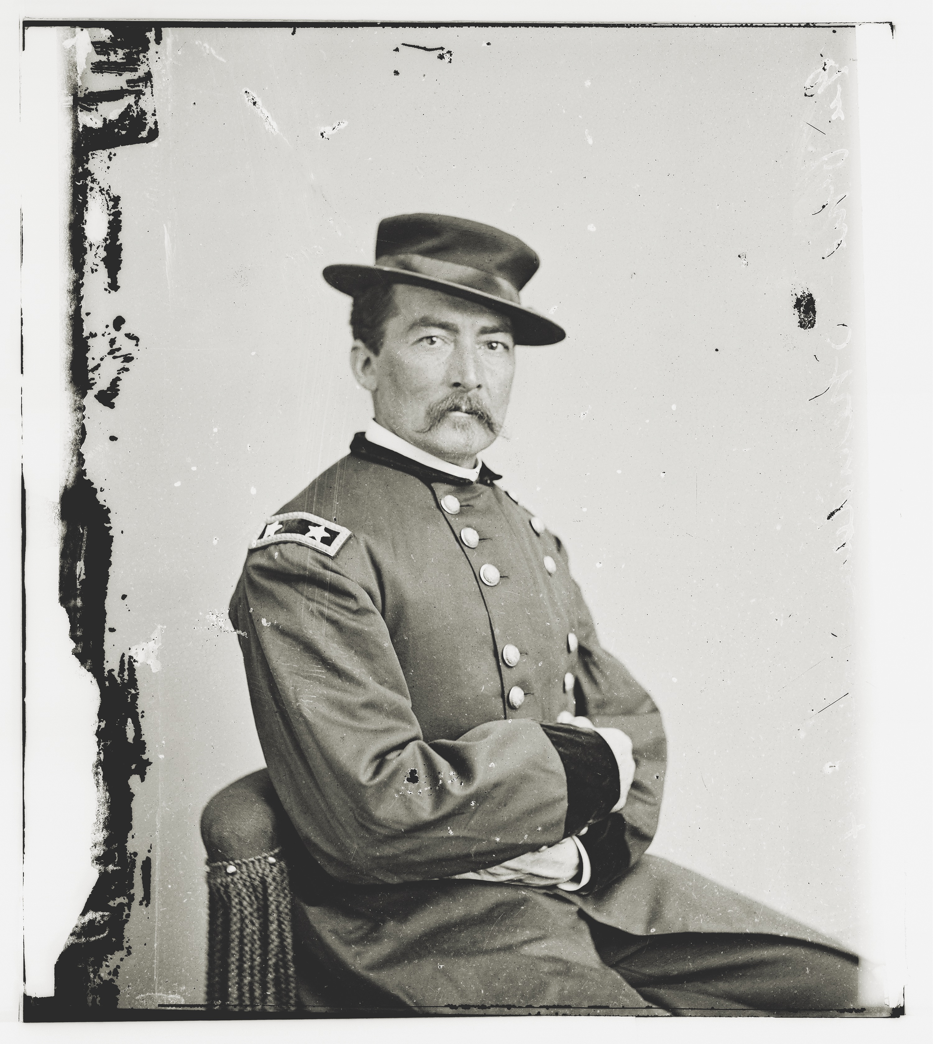 By his own 1878 admission, “Little Phil” Sheridan fell asleep outside Wilmer McLean’s house and was not in the parlor when Lee accepted Grant’s terms. (Library of Congress)