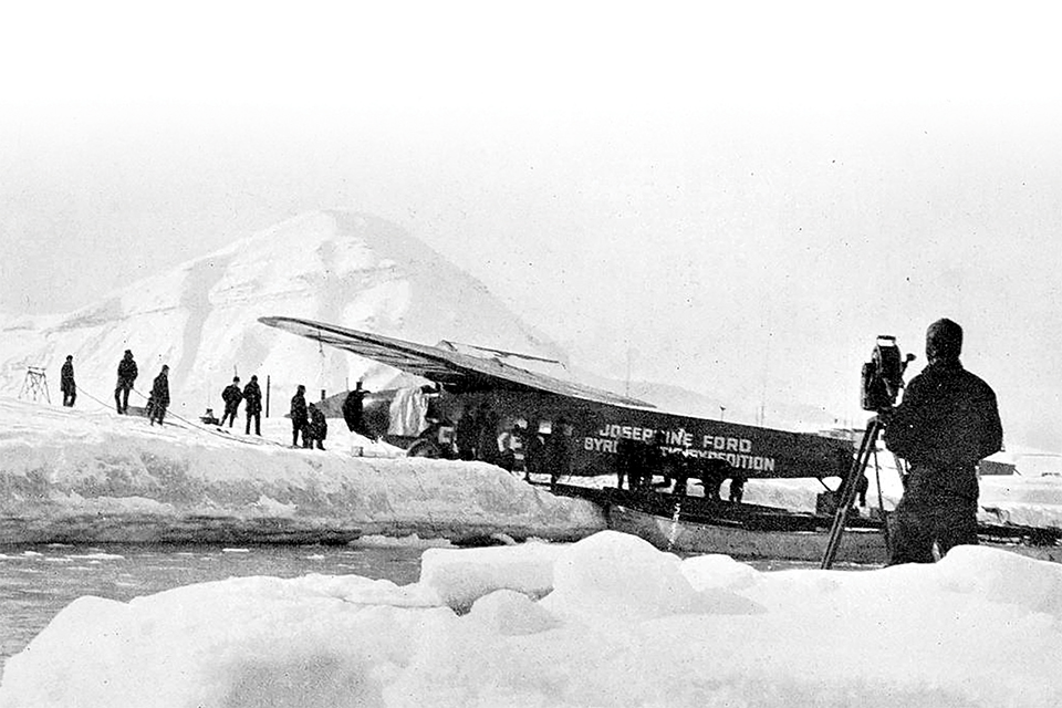 The Ford-bankrolled Fokker F.VIIa/3m trimotor "Josephine Ford" that Richard Byrd used on his North Pole flight influenced the Tin Goose’s design. (SOTK2011/Alamy)