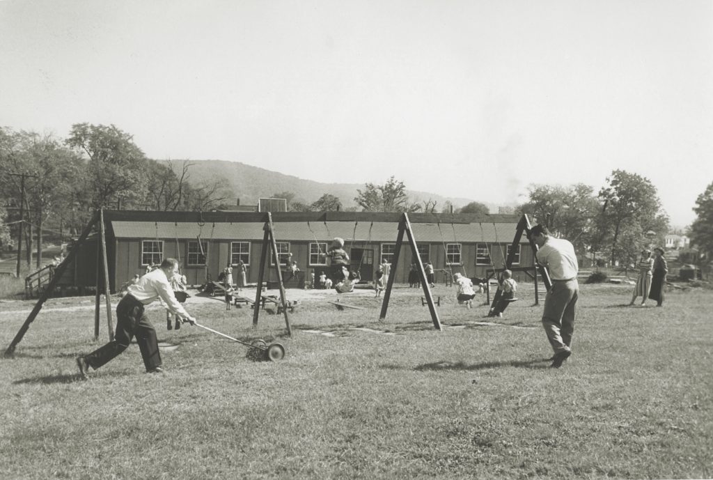 After the war, Camp Shanks transformed into Shanks Village, a cooperative community with affordable housing for veterans and their families. 