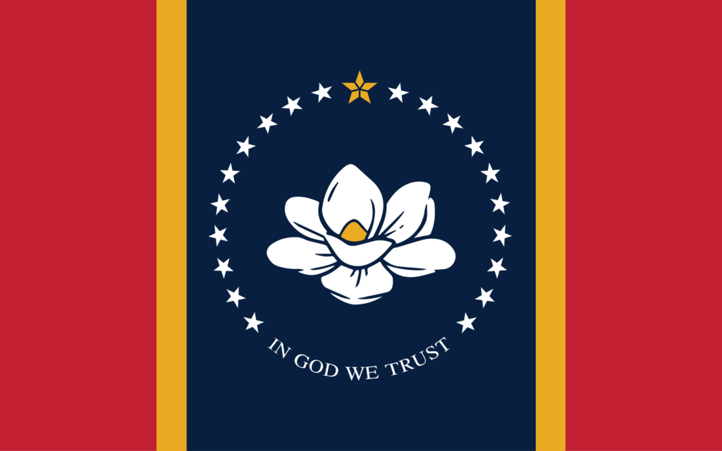 Mississippi's new magnolia flag. (AP Photo)