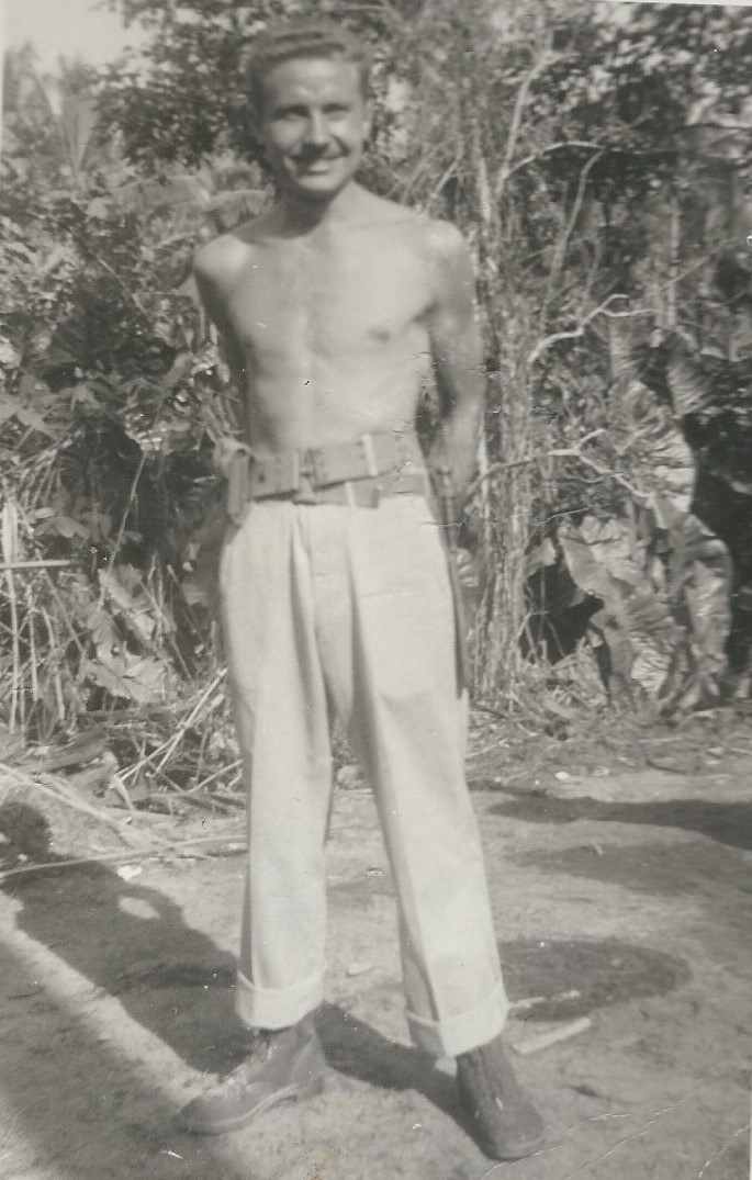 Richard Burt, photographed while stationed on Leyte, Philippines. (Courtesy of Jason Burt)