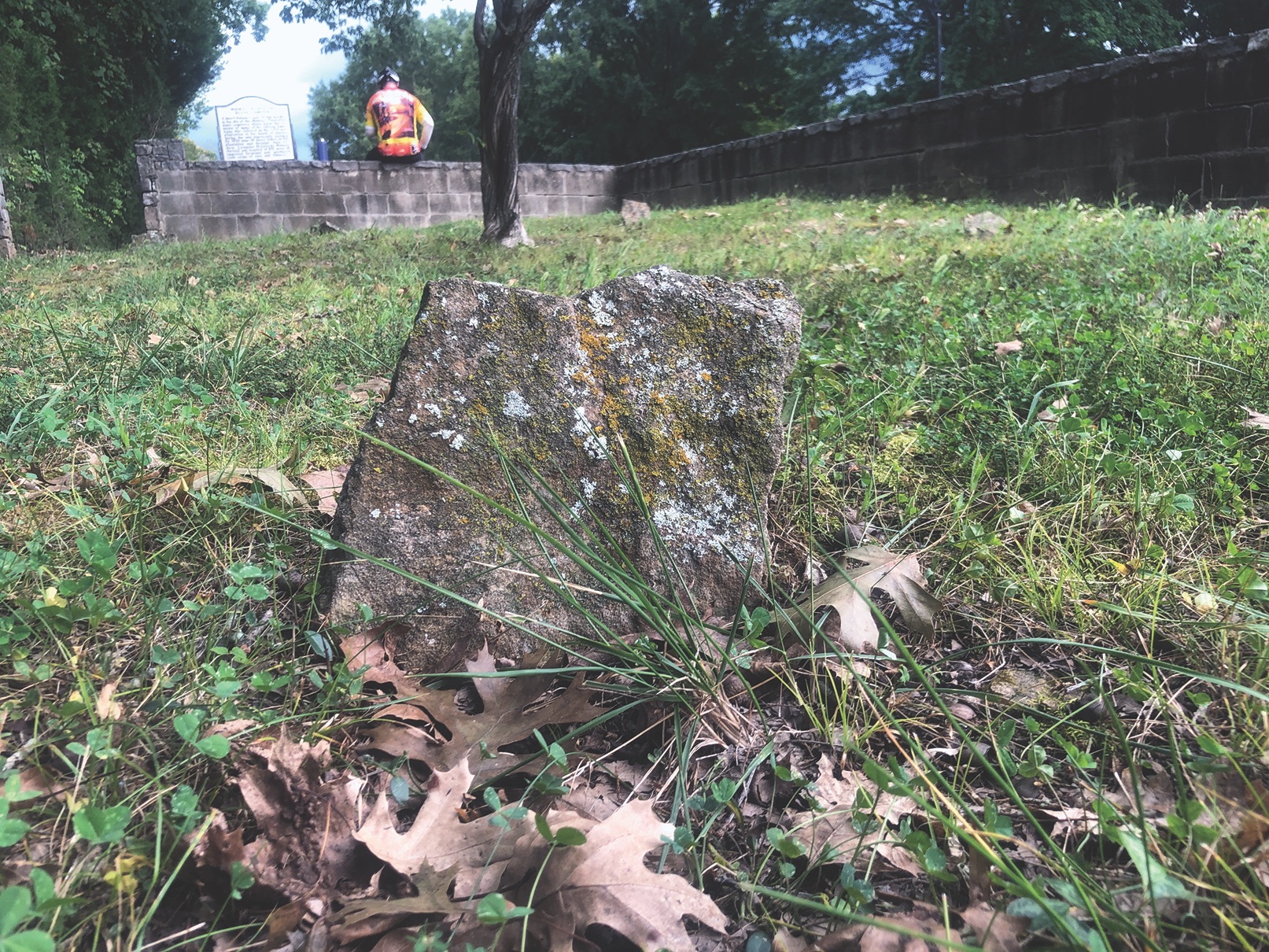 Unlike their master’s ornate gravestone on the grounds of the “Midway” plantation, the slaves’ markers have no inscriptions. Most are stubs of stone, and only a few might be identified from slave records.