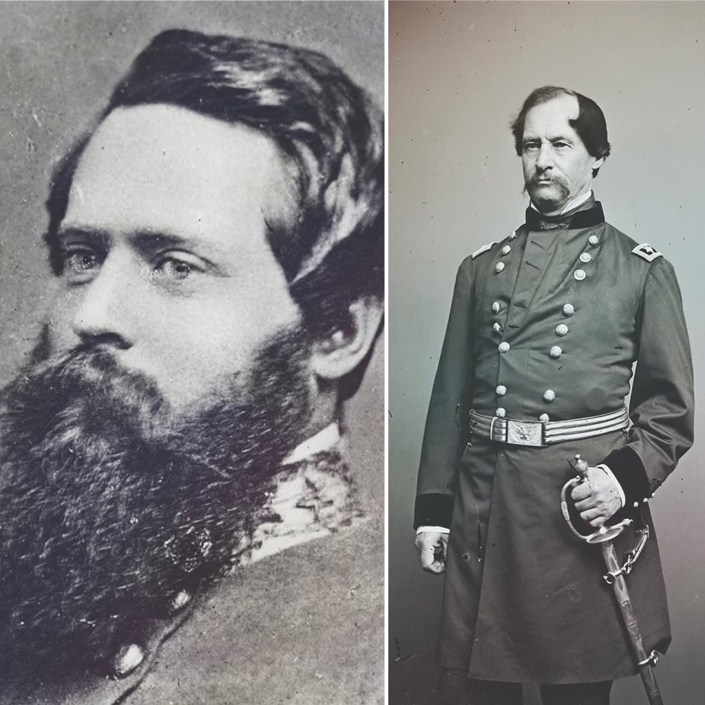 The “uncooperatives”: Confederate major general Fitzhugh “Fitz” Lee (left) and Union major general David Hunter. (Library of Congress)