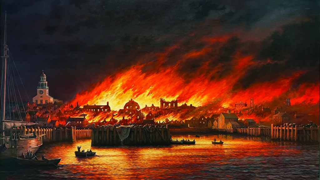 Finny Industry Sends Island Up in Flames