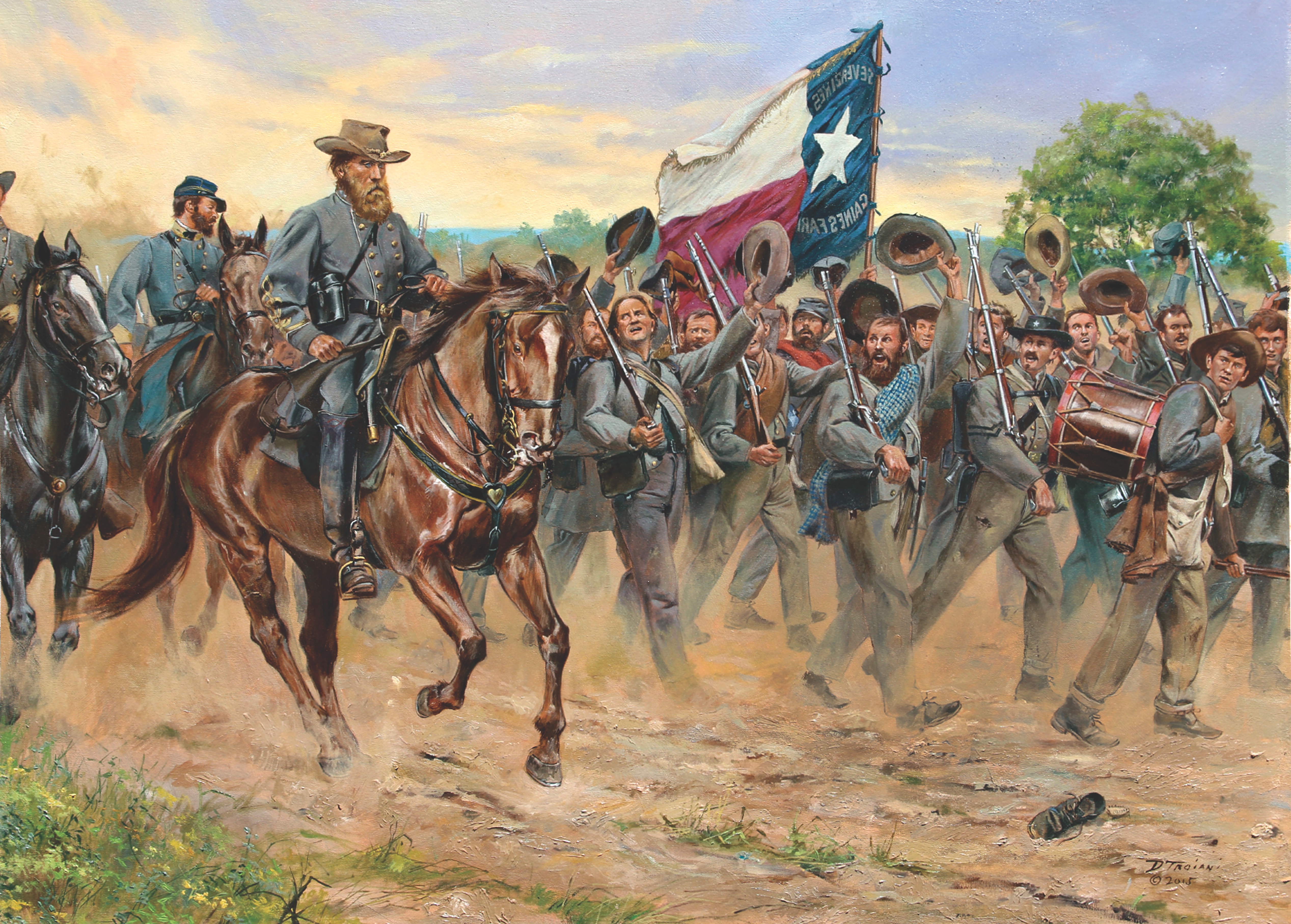 История техаса. Дон Трояни картины гражданской войны. Армия США В гражданской войне 1861-1865.