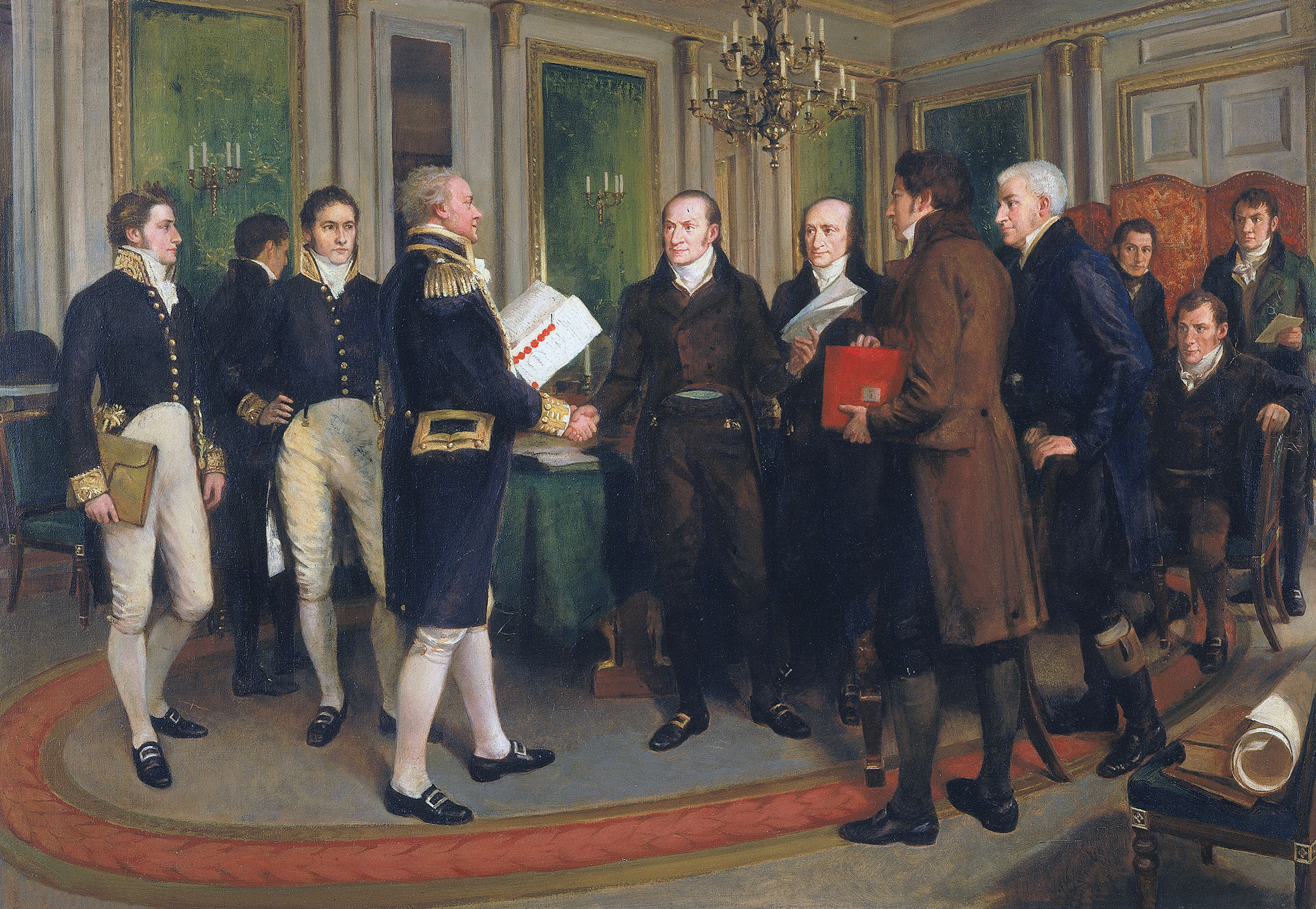 On Christmas Eve 1814 American and British representatives signed the Treaty of Ghent / American Art Museum, Smithsonian Institution