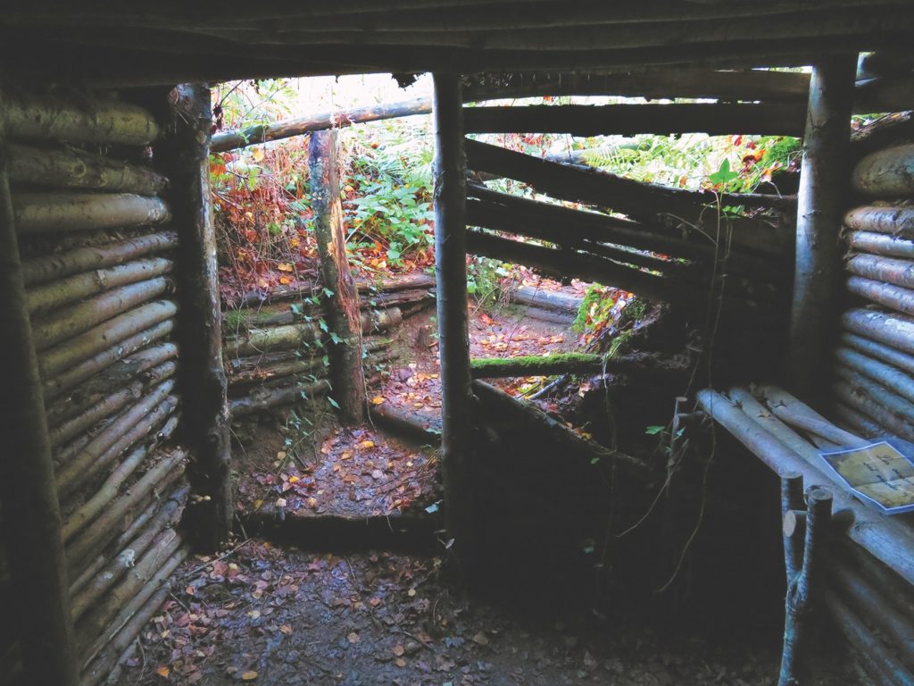 During the war, Guingouin built a secret forest hideout that still stands. (Barbara Noe Kennedy)