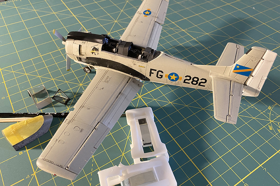 With the model nearly complete, it's time for some moderate weathering before adding the last few pieces to this secret T-28.