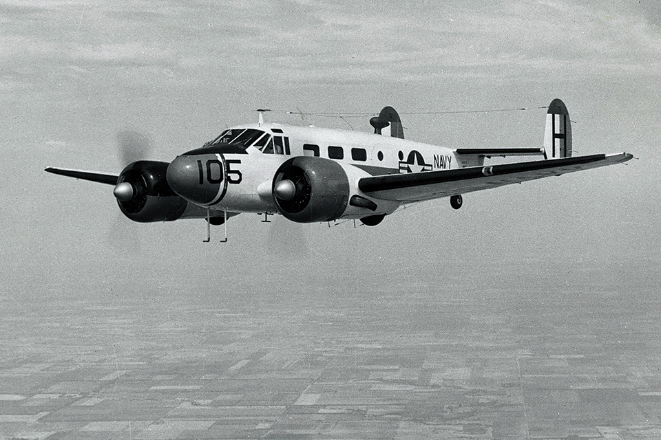 Manningham completed multiengine training in Beechcraft SNB-5s (above) at North Whiting Field before moving on to helicopters such as the Bell HTL-6 Sioux and the Sikorsky HO4S-3 Chickasaw (below) at Florida’s Ellyson Field. (Above: University of West Florida, Below: Courtesy of Dan Manningham)