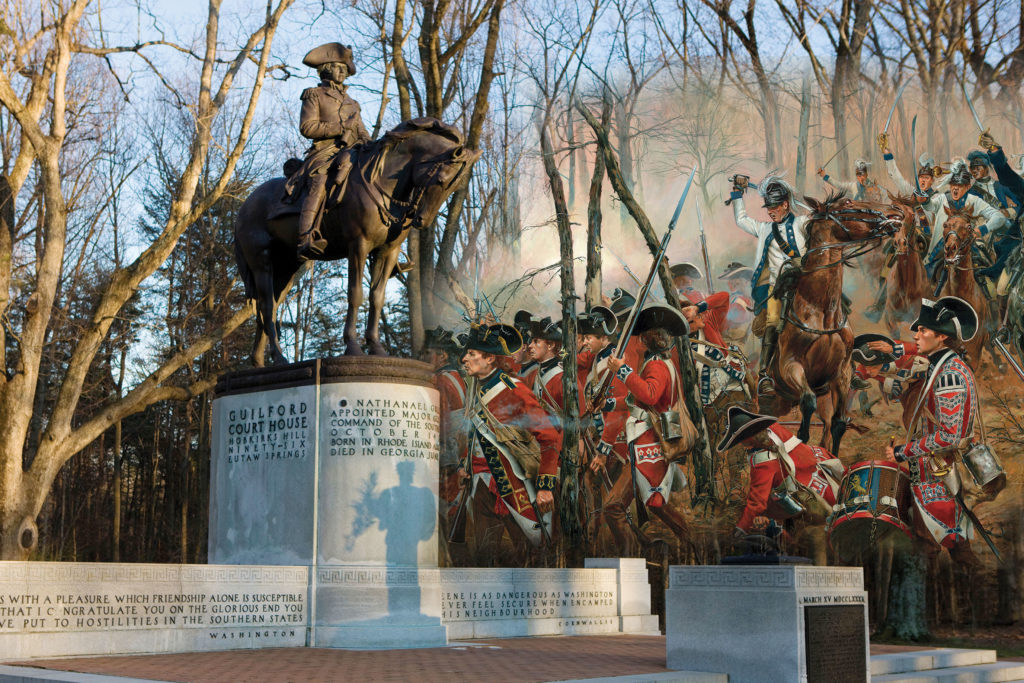 Guilford Courthouse Then and Now