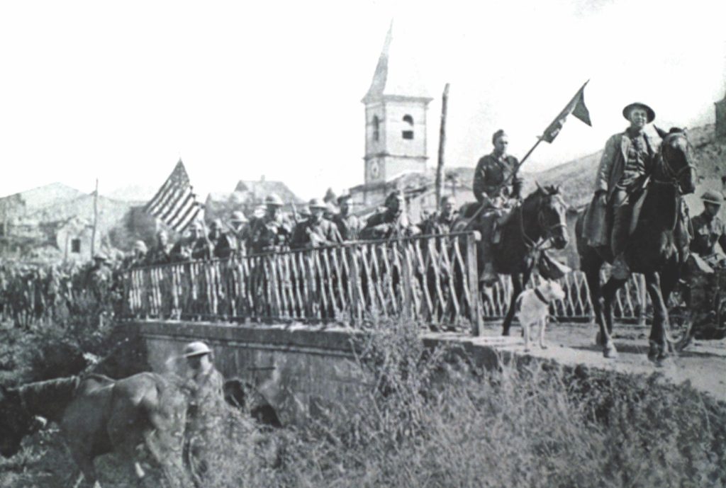 Men of the U.S. First Army (above) advance on September 13, 1918, after the successful Saint-Mihiel Offensive Craig developed with then-colonel George Marshall. In a subsequent battle, Craig employed the innovative tank tactics of another promising colonel: George S. Patton (below). Craig strongly believed in recognizing and cultivating talent. (Photo12/UIG/Getty Images)