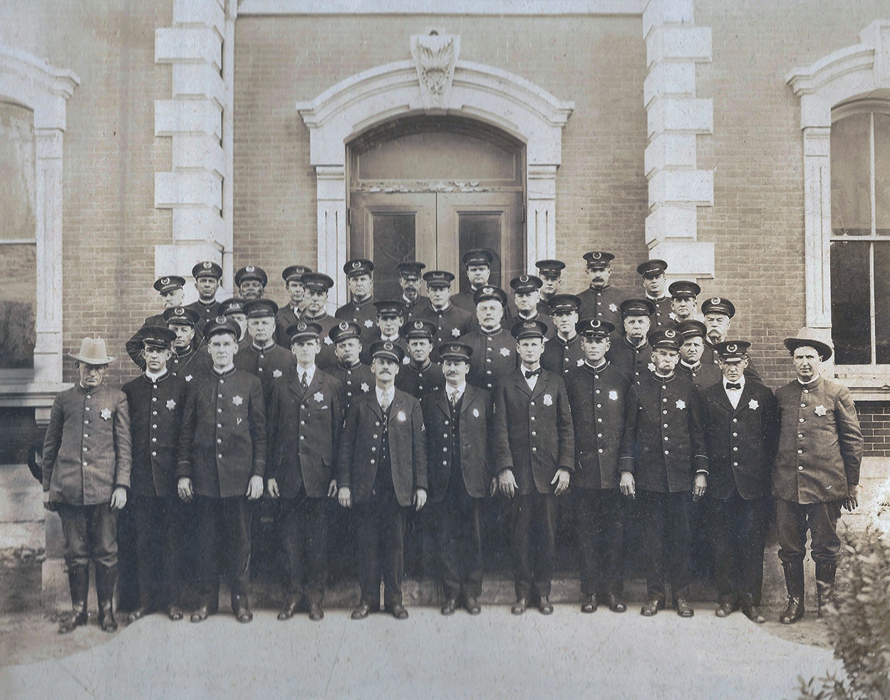 Members of the Houston Police Department in a 1920. (Gwen Bartlett Arthur)
