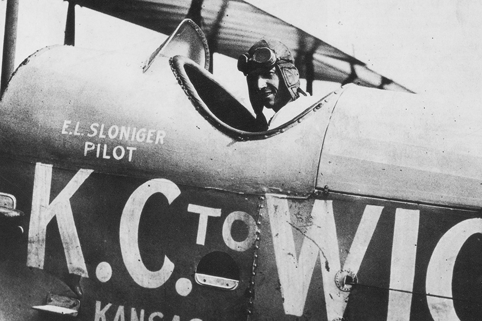 In the early 1920s, “Slonnie” flew some of the first regularly scheduled passenger routes in the U.S. (One Pilot's Log/Jerrold E. Sloniger Collection)