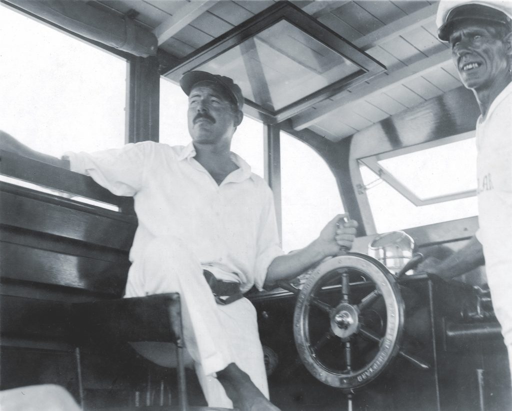 Hemingway equipped his fishing boat Pilar for wartime service off Cayo Guillermo, now a built-up resort. (John F. Kennedy Presidential Library and Museum/Ernest Hemingway Collection) 