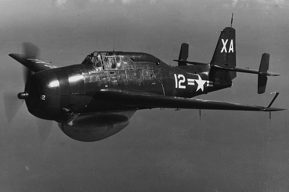 By the end of World War II a few Avengers were modified with an APS-20 search radar that could detect low flying aircraft. Designated TBM-3W, they would pioneer airborne early warning. (U.S. Navy)