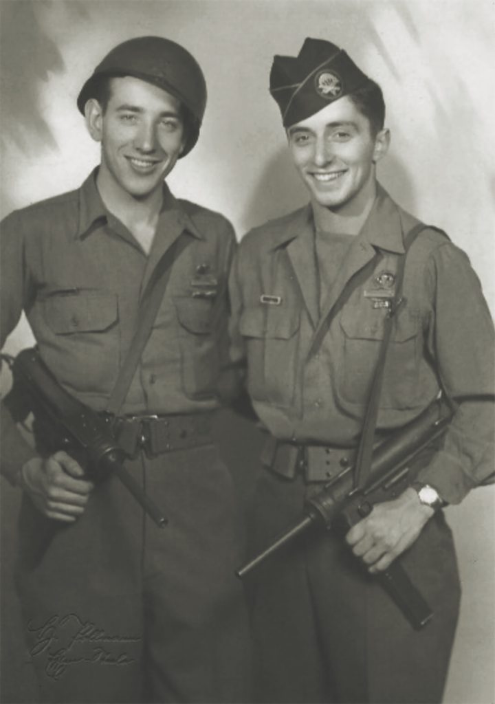 Robert M. Baldwin (left), in the summer of 1945 during the Berlin occupation. (Courtesy of Mark Baldwin) 