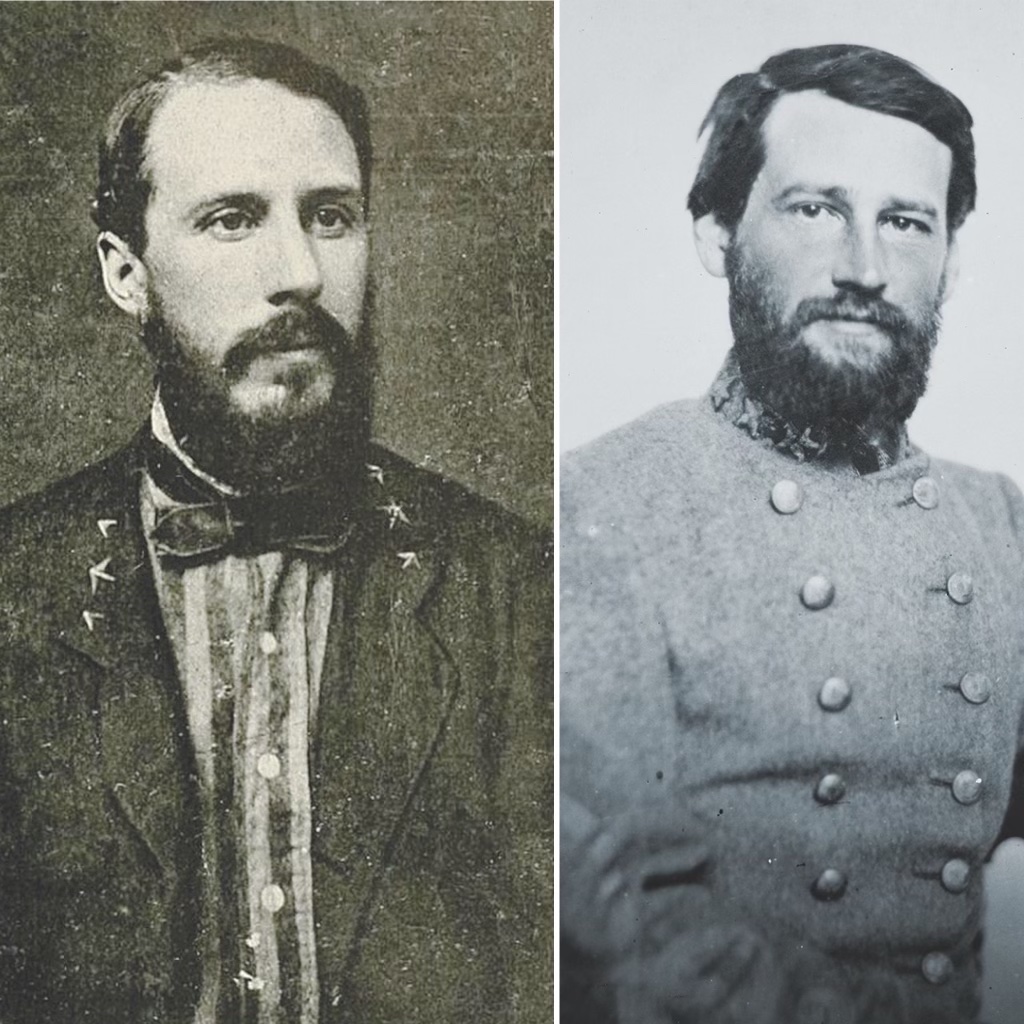 West Point-trained artillery commanders E.P. Alexander (left) and S.D. Lee (right) were consummate mentors for Moody. The relentless cannonade Alexander led prior to Pickett’s Charge is perhaps his greatest moment, but his guns also were instrumental in Confederate victories at Fredericksburg and Chancellorsville. (The Photographic History of the Civil War)