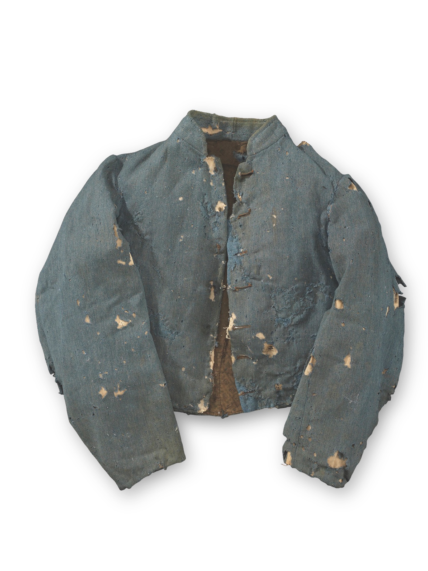 As the story goes, Hunter was given this jacket to wear by the sister of a fellow private who was killed at Second Manassas. More than likely, it dates from Hunter’s late-war service with the 4th Virginia Cavalry. (National Museum of American History)