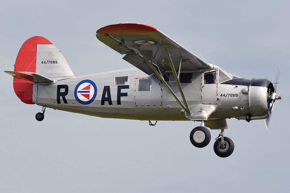 A surviving Norseman cargo plane owned by the Norwegian National Museum of Aviation displays its enduring mettle in Norwegian livery at a recent airshow. (Avpics/Alamy)