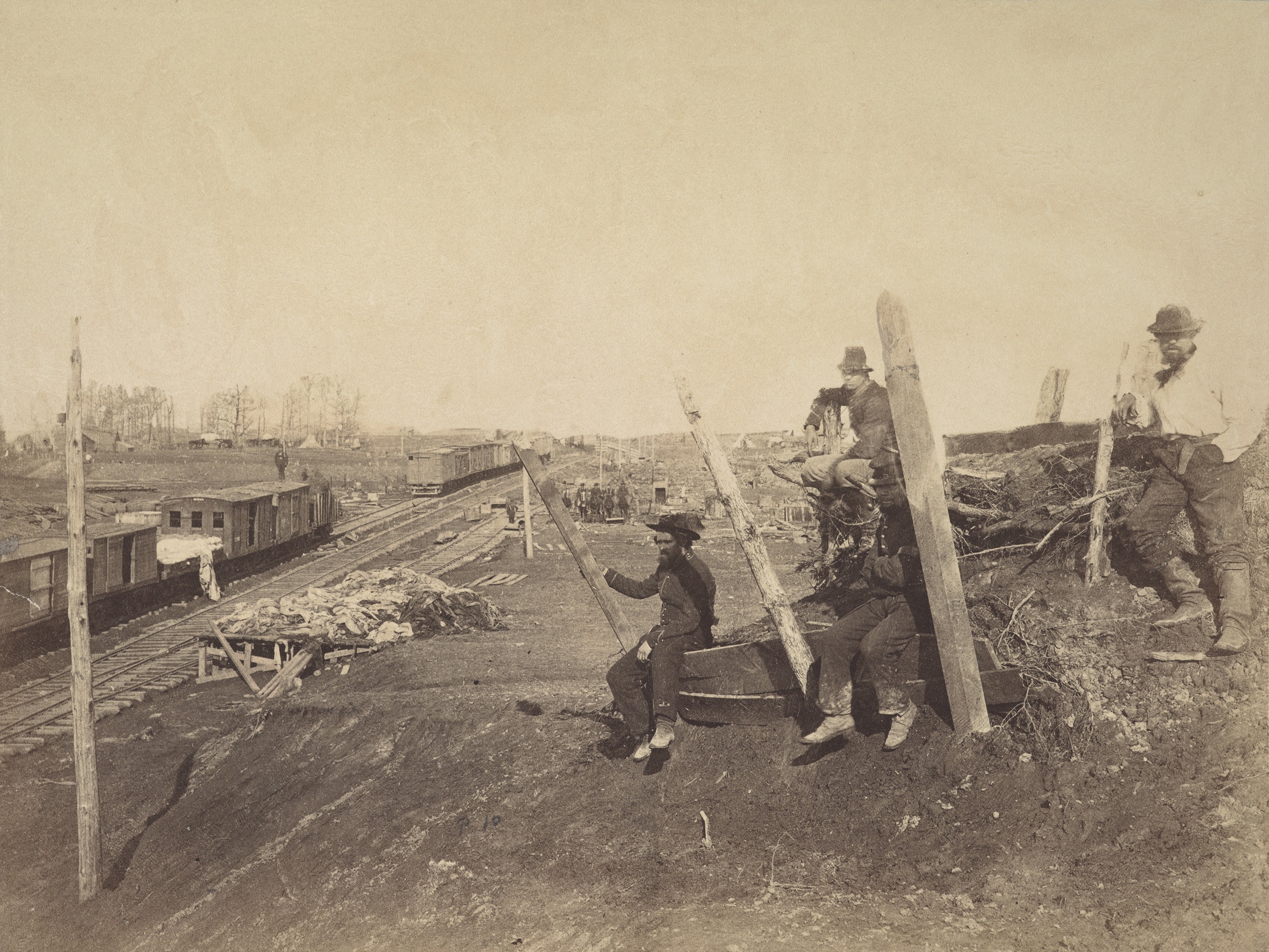Wartime Manassas Junction, Va.: When Confederate soldiers captured this critical Union supply depot on the Orange & Alexandria Railroad in August 1862, toothbrushes reportedly were “prized booty.” (Library of Congress)