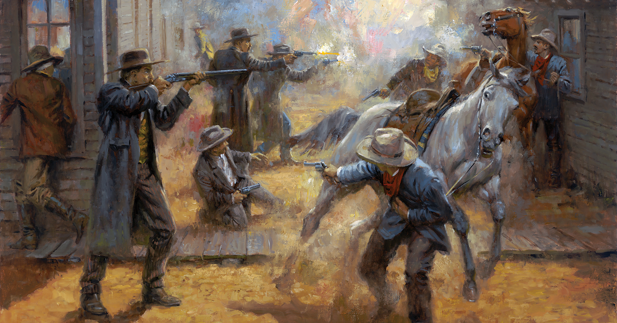 Tombstone Turmoil painting by Andy Thomas