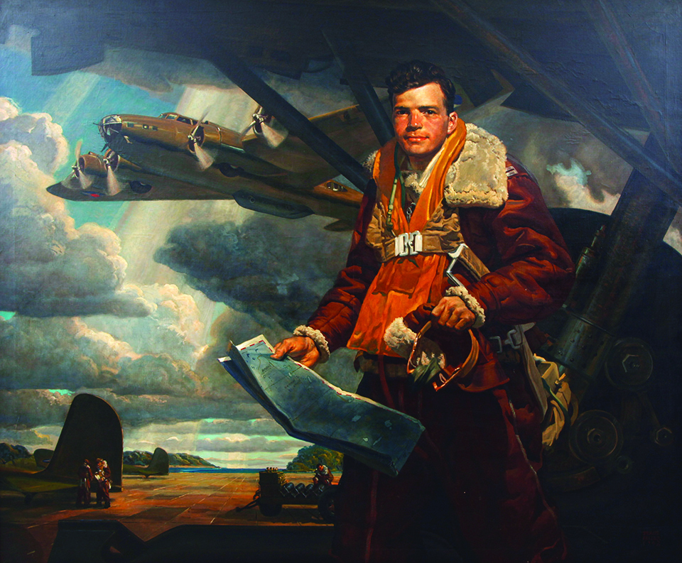 Deane Keller of Yale University painted this heroic portrait of Kelly that now hangs in the National Museum of the U.S. Air Force in Dayton, Ohio. (National Museum of the U.S. Air Force)