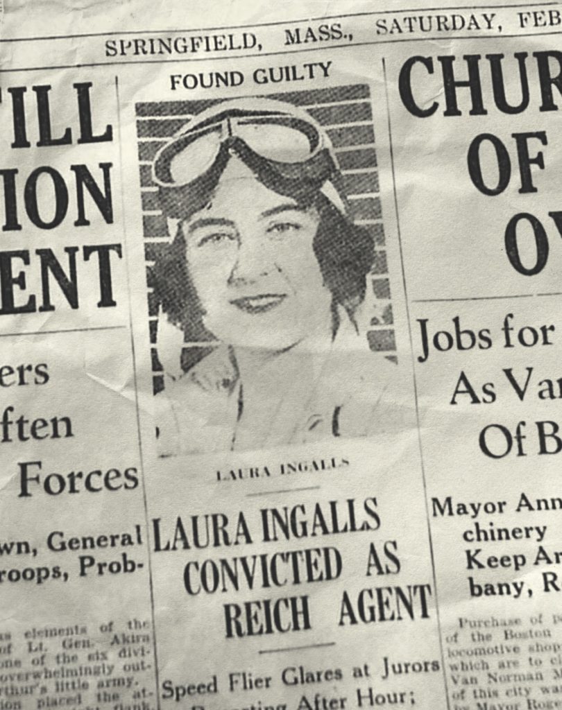 During her trial, Ingalls presented herself as a self-appointed counterespionage agent, duping the Germans with her shows of Nazi support. It took the jury less than 90 minutes to convict her. (Timothy Hughes Rare and Early Newspapers) 
