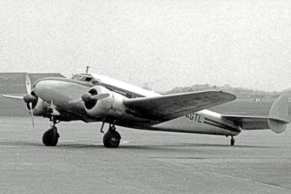 In the guise of a film sales executive, Cotton flew his Lockheed 12A Electra Junior over German military positions in 1939, collecting photo intellengence for the Allies. (Lockheed Martin)