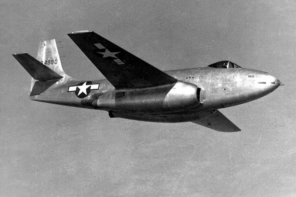 A heavier version of the Airacomet, the XP-83 fared no better than it's light weight cousin and the program was cancelled in early 1945 with only two aircraft being built. (U.S. Air Force)