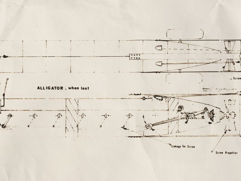 Diagram of USS Alligator