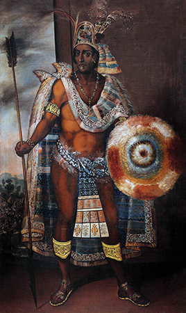 A portrait of the Aztec leader Montezuma