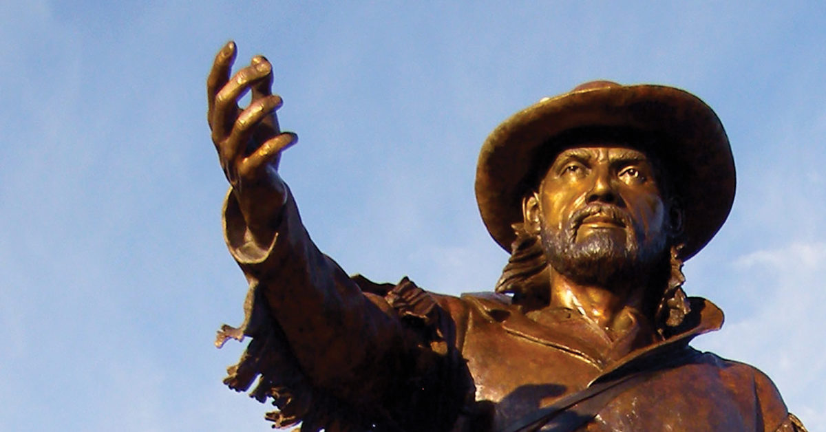 Jim Bridger statue at Wyoming's Fort Bridger State Historic Site