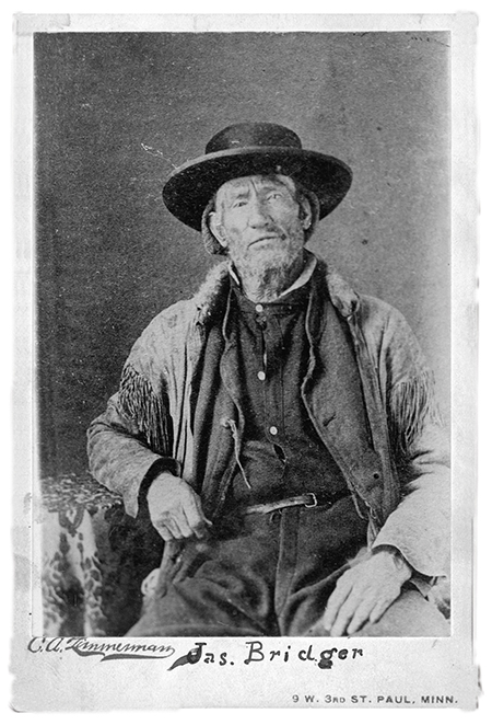 Circa 1866 portrait of mountain man Jim Bridger