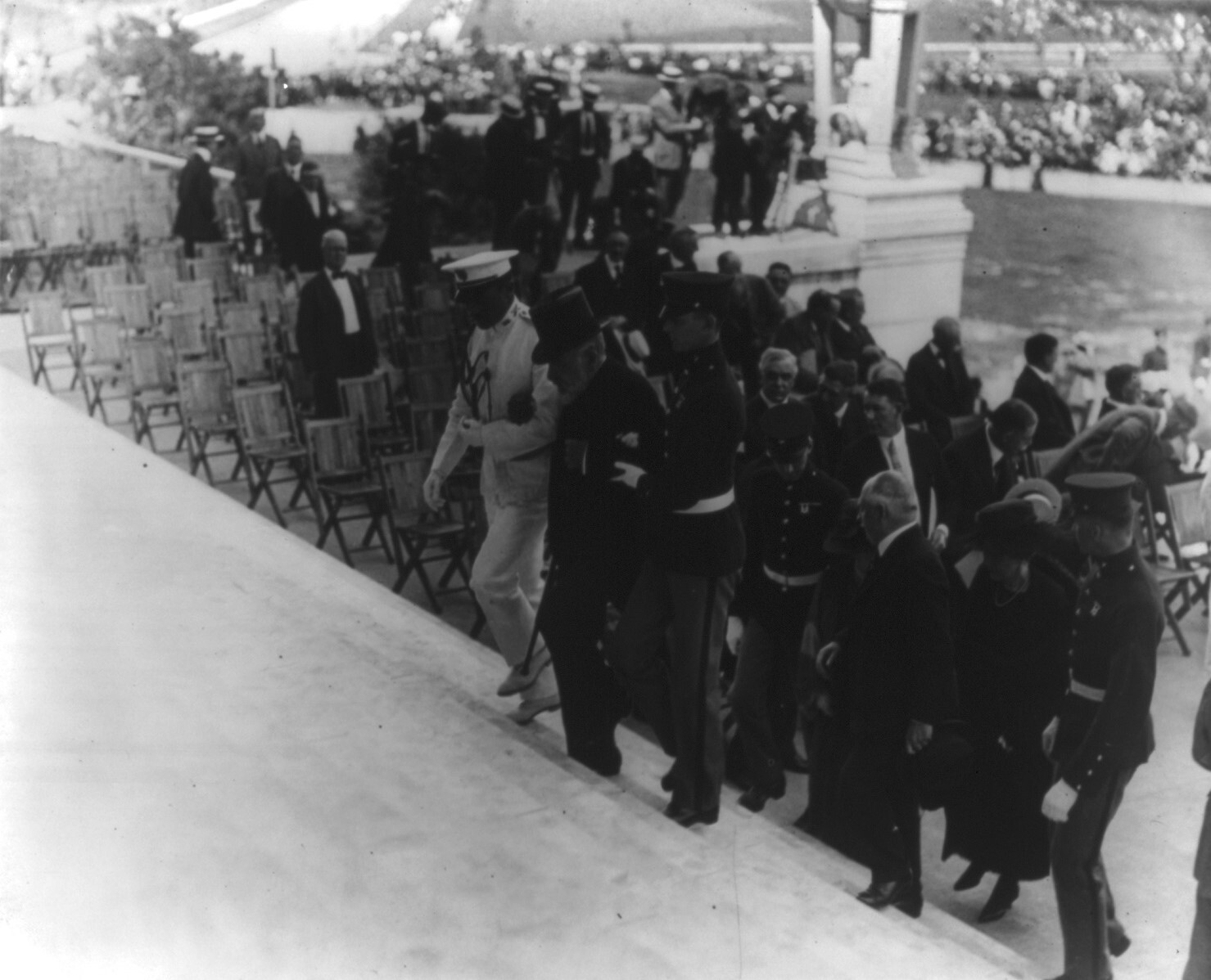 Seventynine year old Robert Todd Lincoln, the only surviving son of