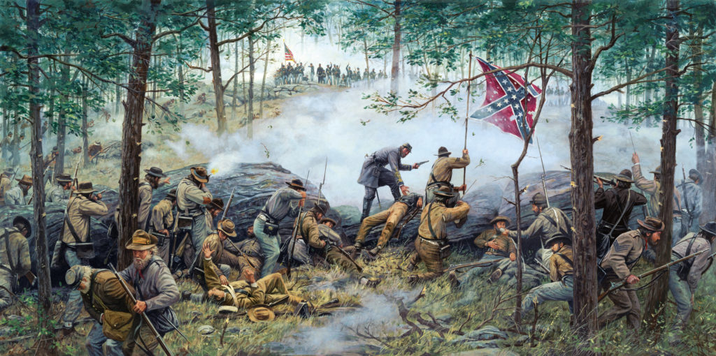 The 15th Alabama attack Little Round Top