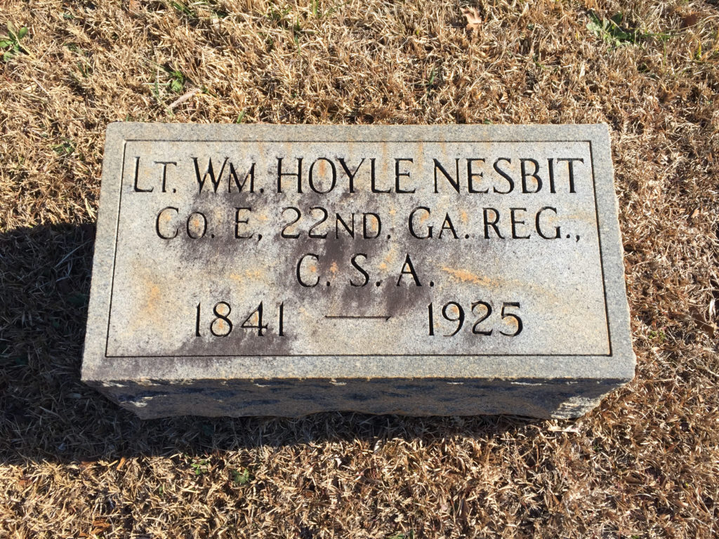 William Hoyle Nesbit gravestone