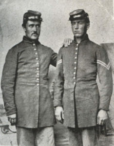 Joseph Law and brother in Union uniforms