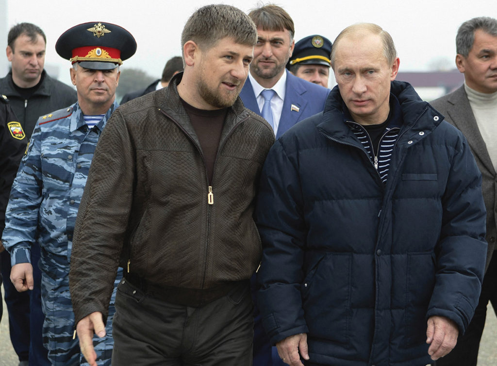 Putin with Chechen President Kadyrov