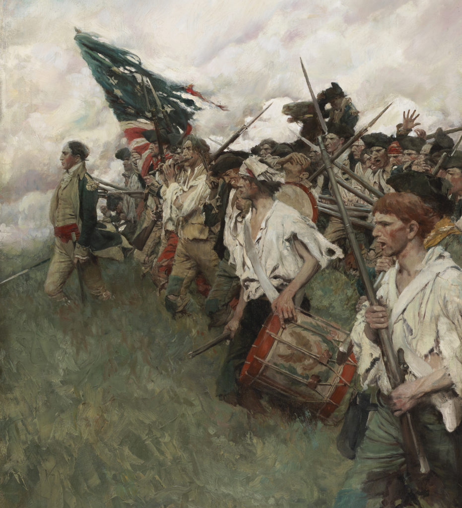 'The Nation Makers' painting, Battle of Brandywine