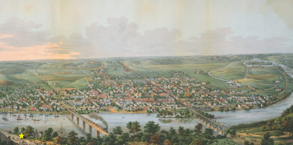 View of Fredericksburg, 1856