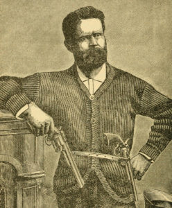 William Quantrill holding gun