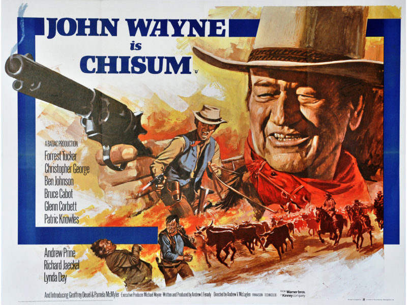 John Wayne in Chisum movie poster