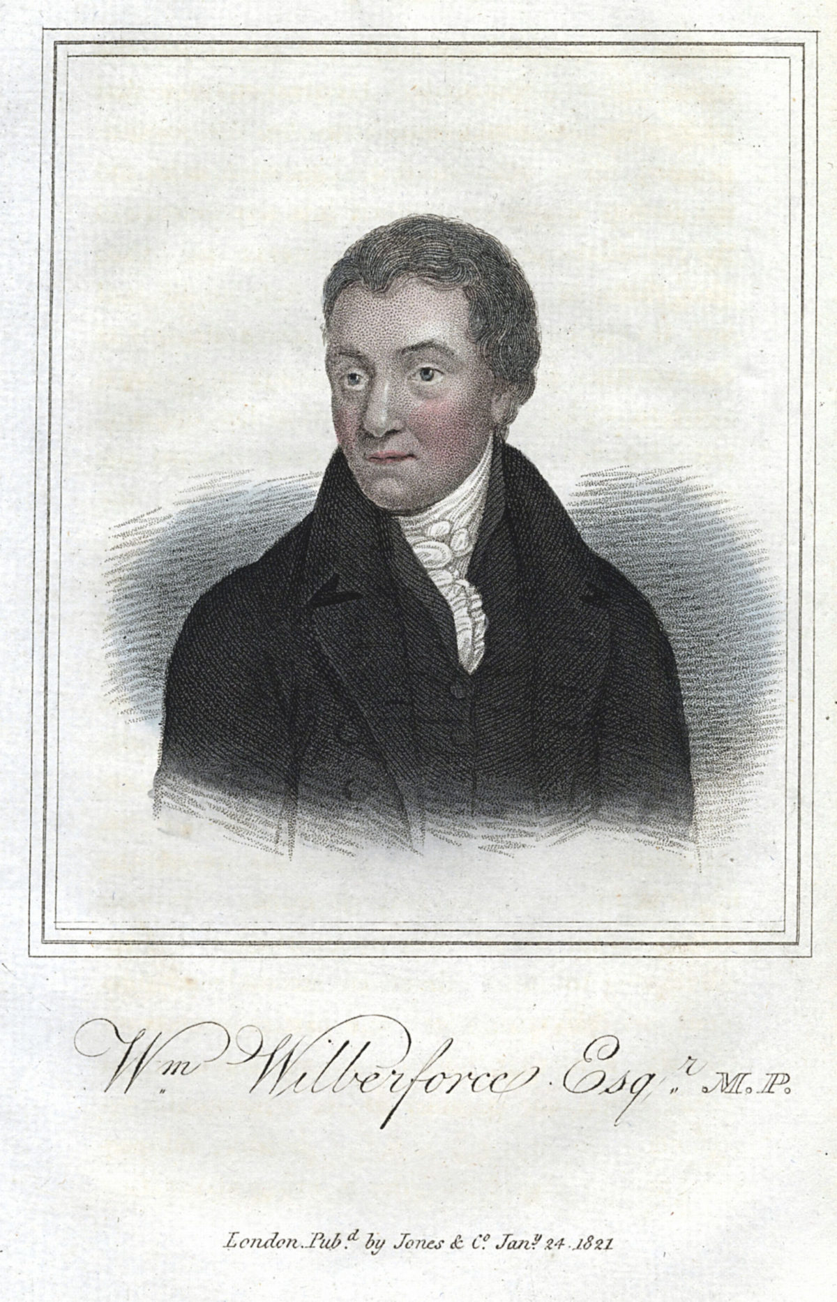 Portrait of English abolitionist William Wilberforce
