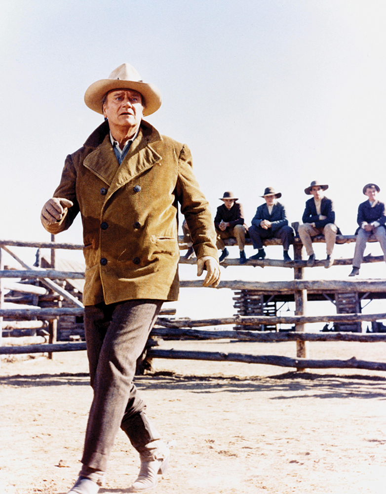 John Wayne in a still from the 1972 Western The Cowboys